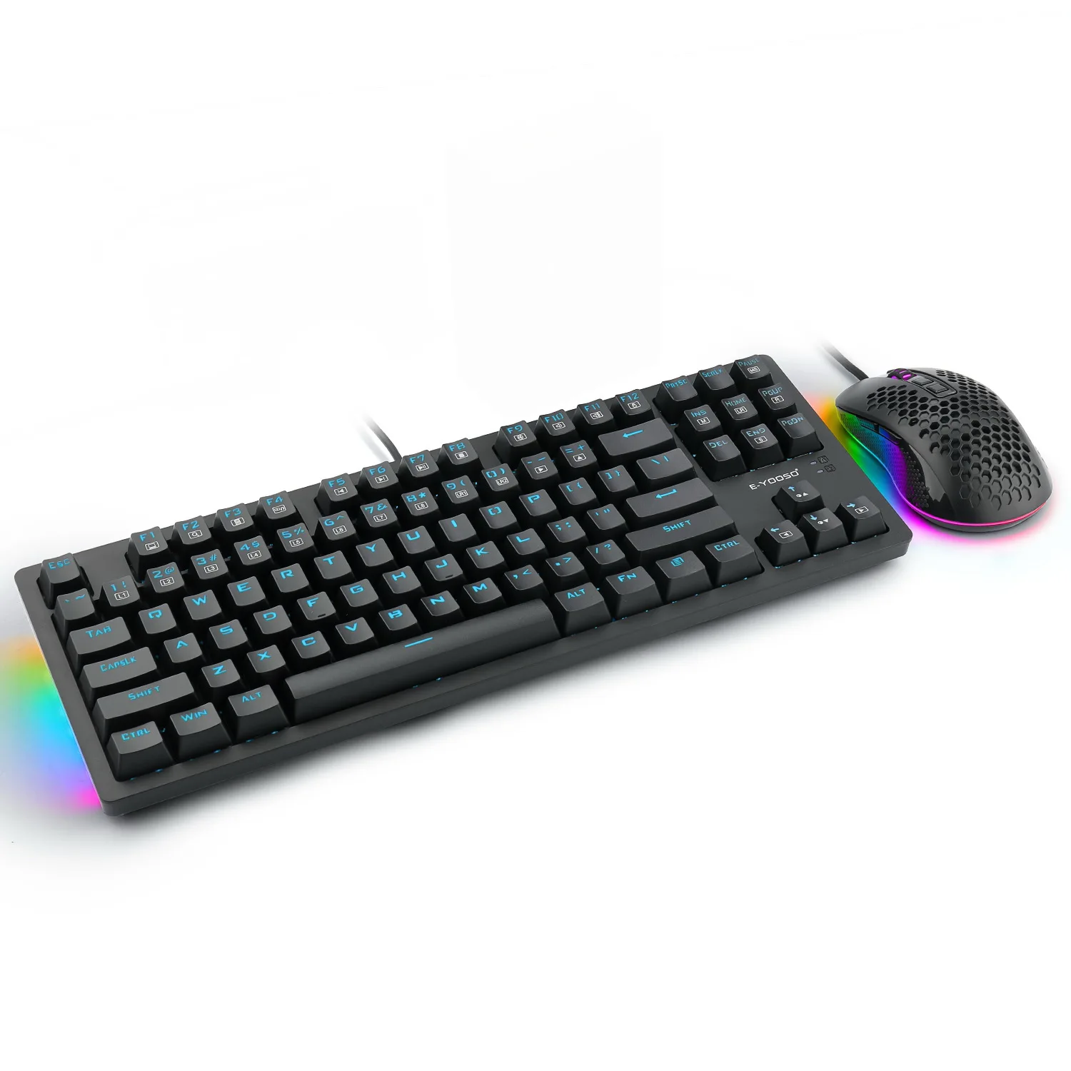 

Wholesale custom eco friendly comfortable keyboard mouse combo wired mouse and keyboard gaming, Black