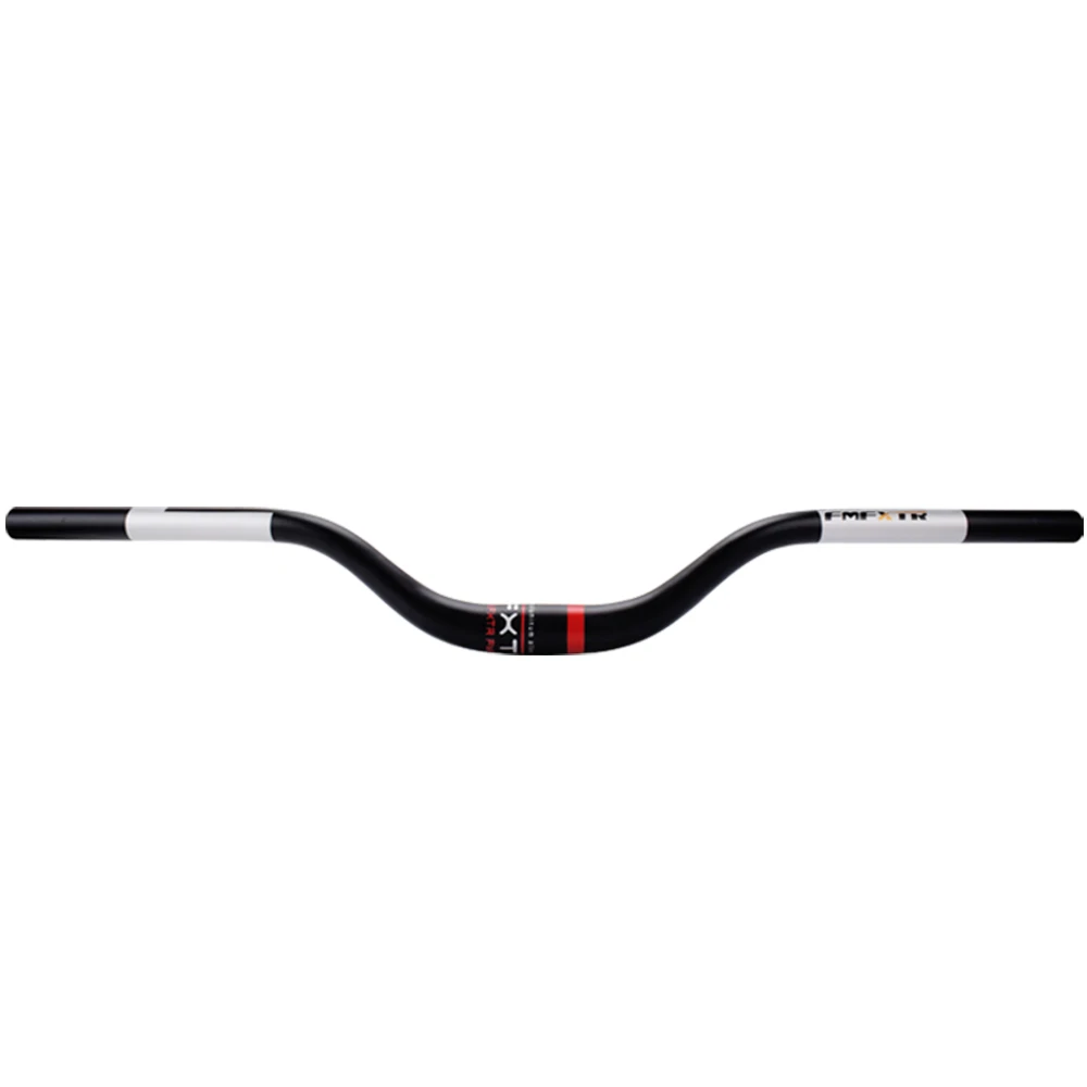 

FMFXTR Aluminum alloy bicycle handlebars durable riser mountain bike bicycle road bike mountain bike handlebar accessories, Black/red/blue/silver