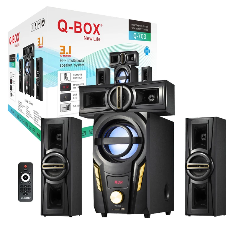 

Q-BOX Q-703 electronic woofer speaker ,3.1 speaker woofer