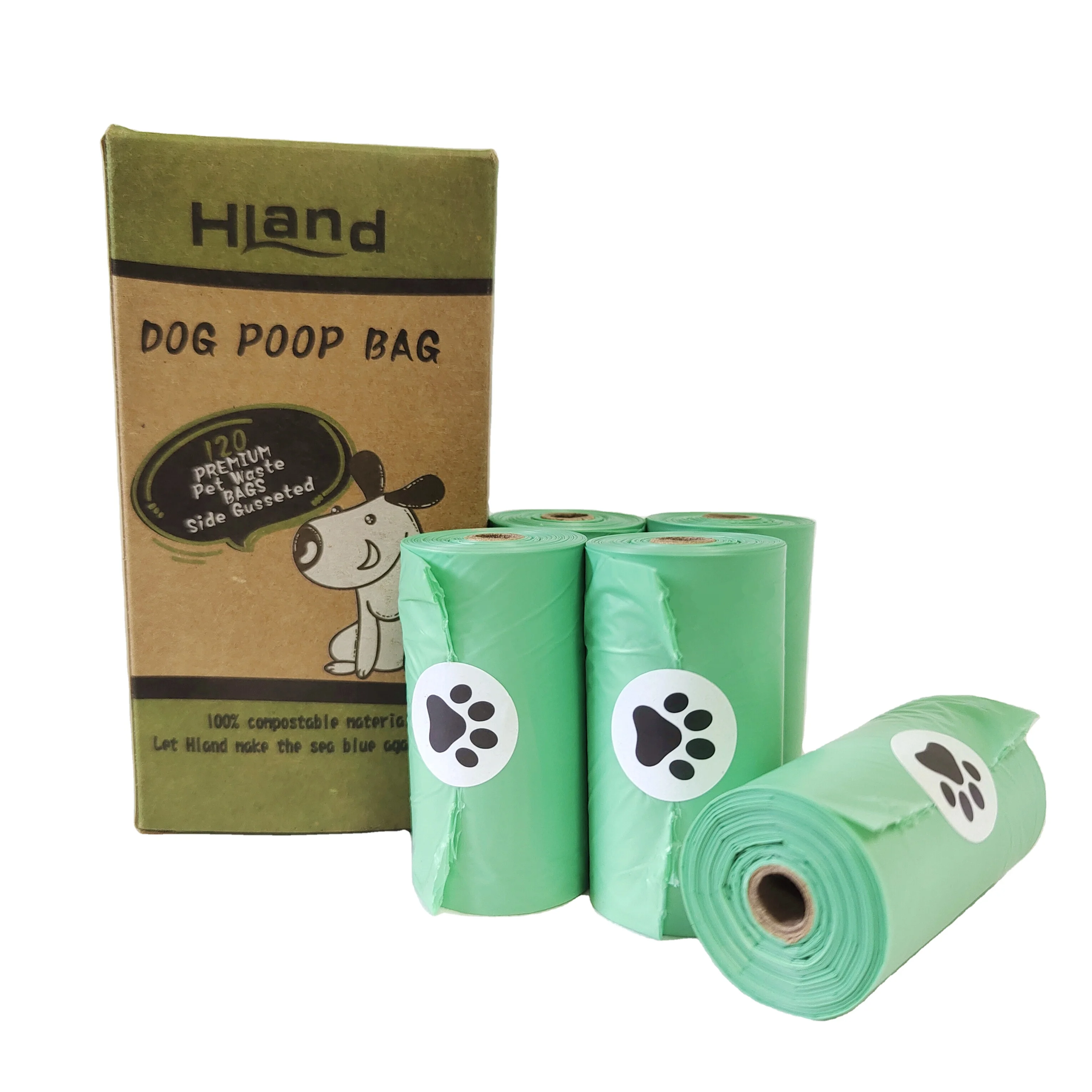

Wholesale 100% Biodegradable Compostable Pet Waste Bag Eco Friendly Dog Poop Bag, Green/black/customized