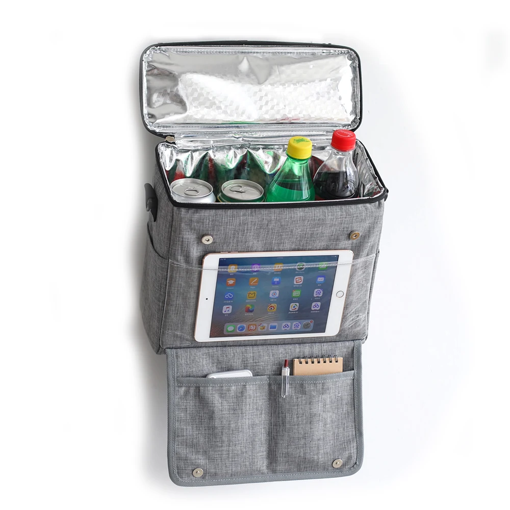 

Amazon Universal Travel Car Seat Back Organizer and Cooler Bag Aluminum Insulation Bag Shoulder Bag Leakproof