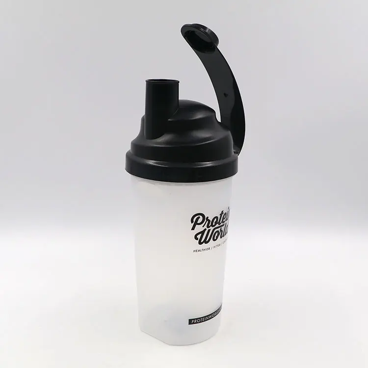 
Real wholesale high quality 700ml food grade custom logo joyshakers cup plastic black sports gym filter protein shaker bottle 