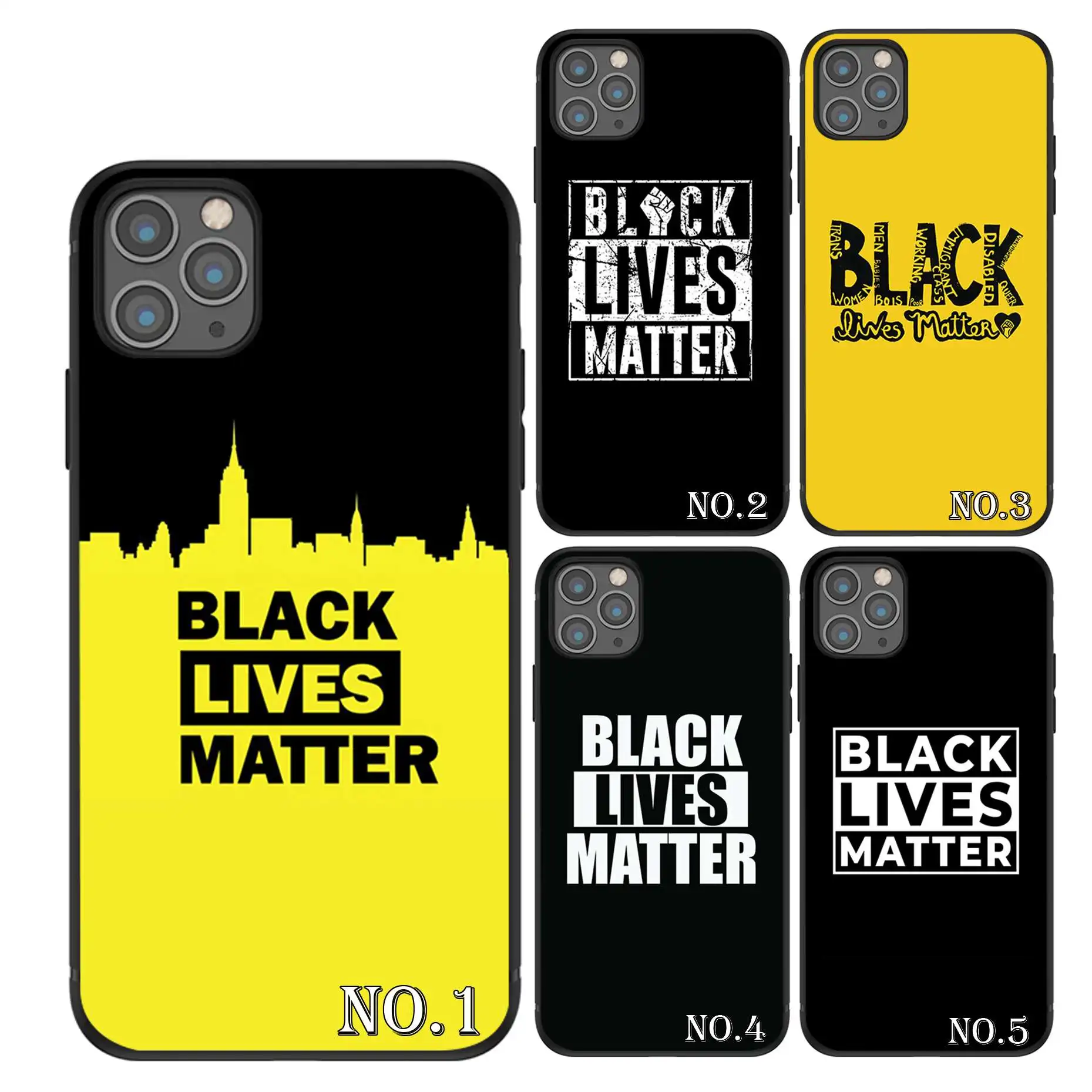 

Black Lives Matter I can't Breathe TPU phone case for iphone 7plus X Xs Max 11ProMax Case and for Samsung S10 S9 S8 Case