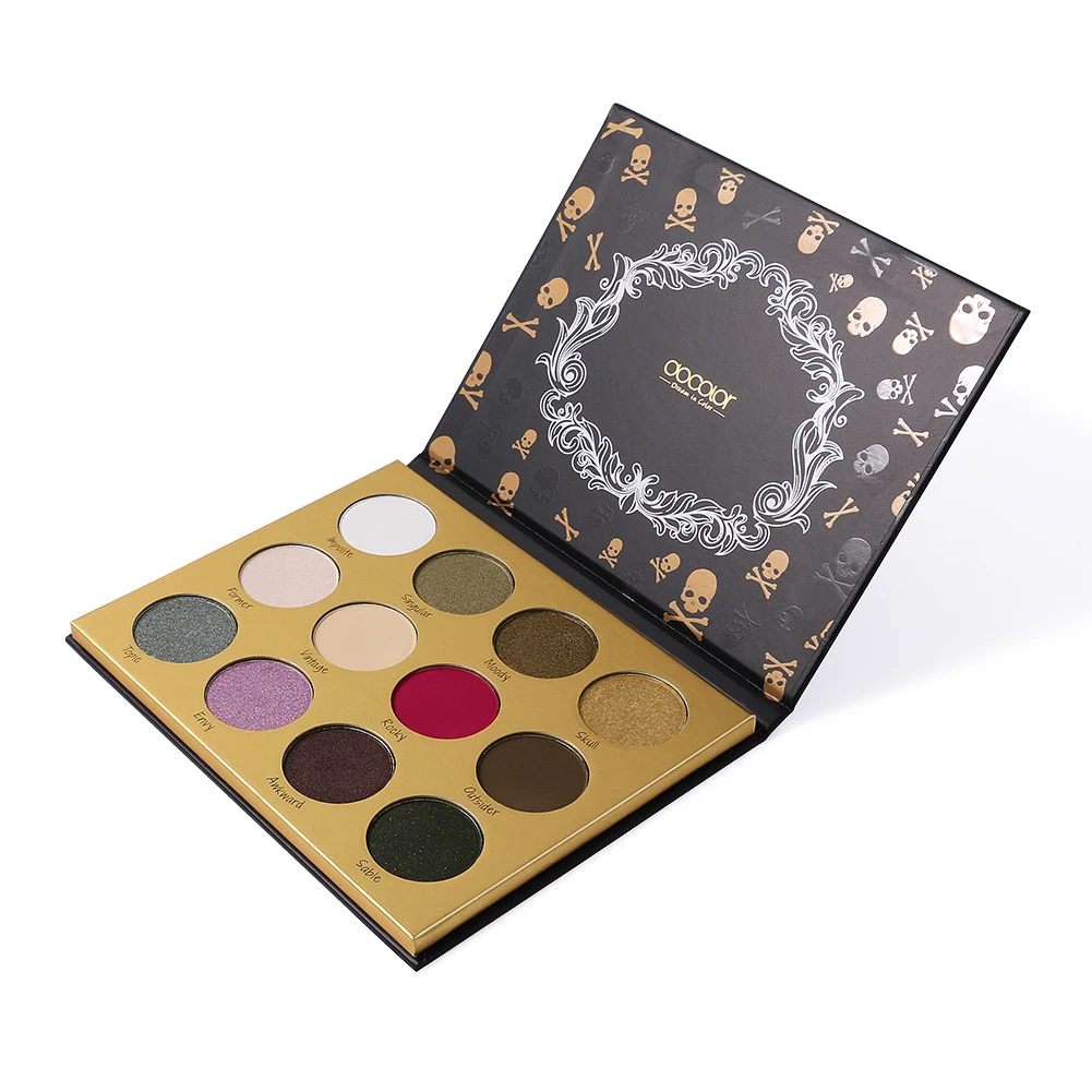 

Docolor custom Goth Series 12 Color Eyeshadow Palette Y1205 Vegan Eye Shadow Palette