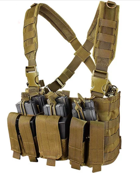 

Custom Utility Adjustable Ranger Gear Molle Magazine Pouches Vest Load Bearing Combat Chest Rig Bag For Men