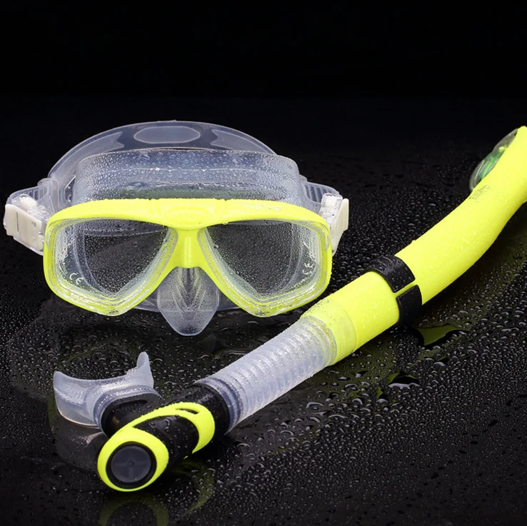 

Amazon hot sale Degree Free Breathing Swimming Full Face Anti-fog glasses breathing tube
