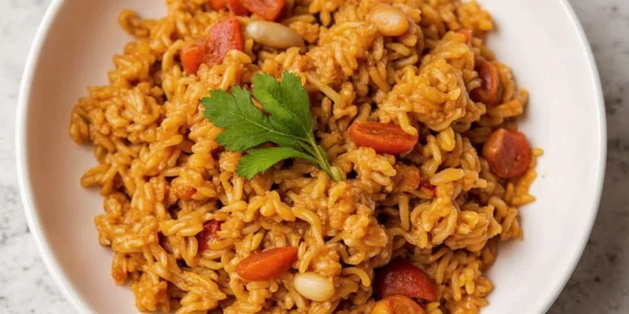 Homemade jambalaya spice blend in a jar