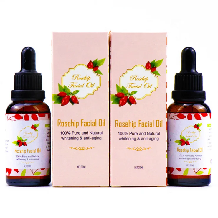 

Private Label 100% Pure Natural Anti-aging & Whitening Rosehip Face Oil Glow for Dry Skin Rose Facial Oil, Transparent