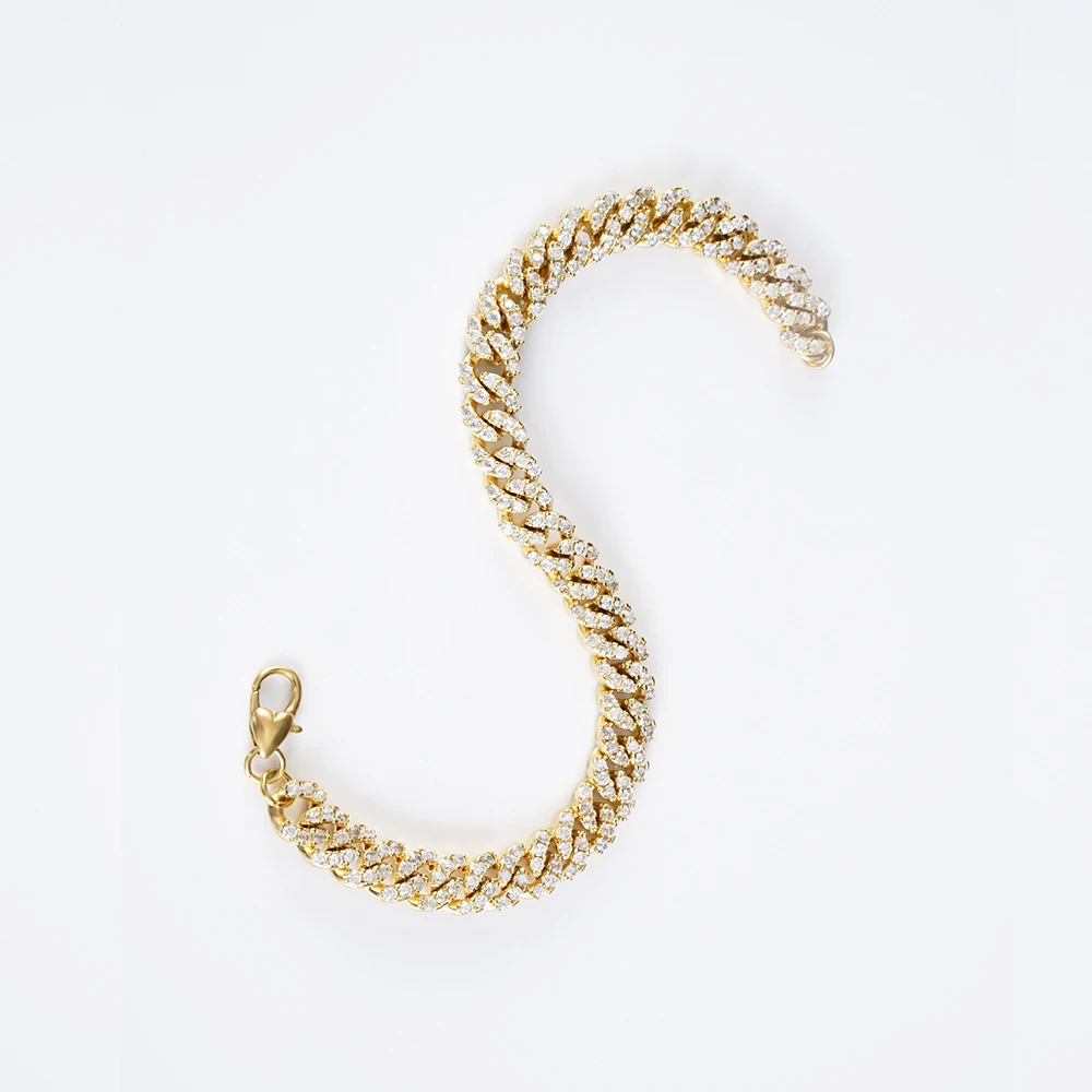 

12mm 18k Gold Filled Cuban Link Chain Necklace Gold 18k Bracelet