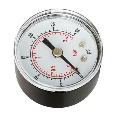 50mm Manometer Pool Filter Wasserdruck Dial Hydraulische Druckmesser Manom … 