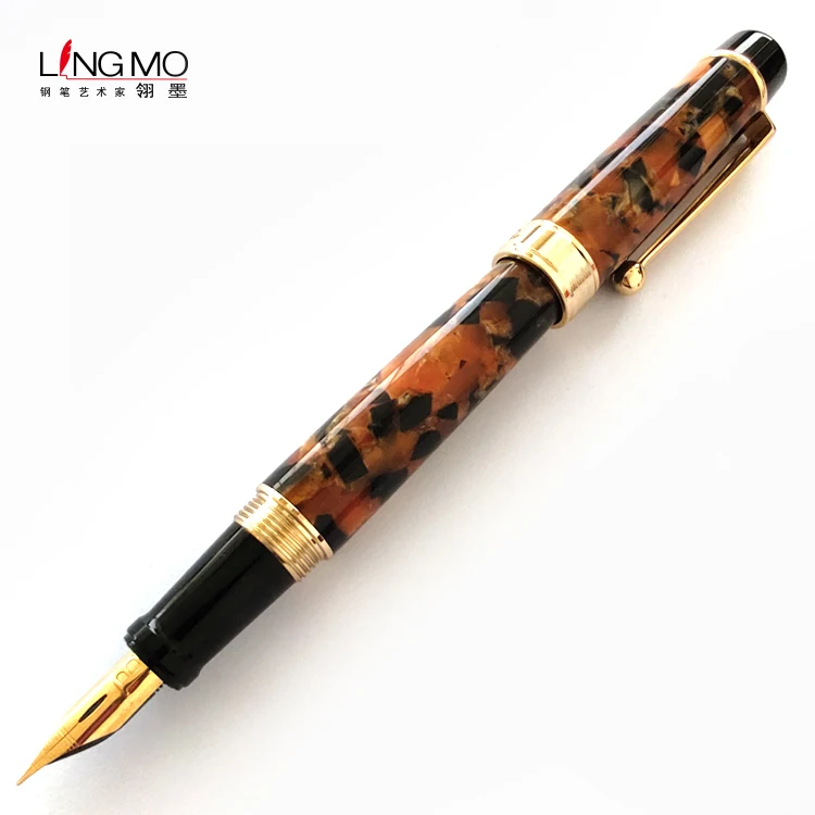 
Shanghai Lingmo 2020 New Acrylic Executive Pen Luxury Calligraphy Fountain Pen OEM Logo 