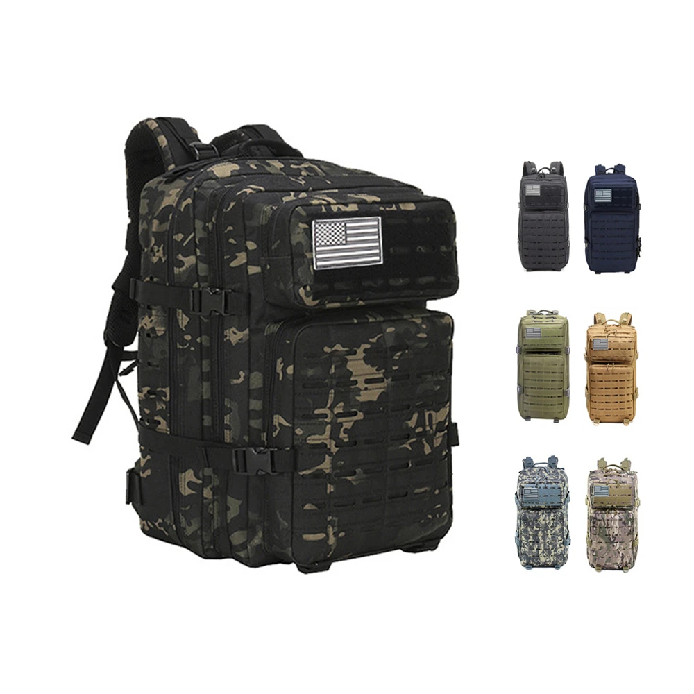 

Tactical Backpack Laser Cut Molle Mochilas Militares 1945 Sling Bag Military Mochila Militar De 60L Backpack With Molle Bags, Customized color