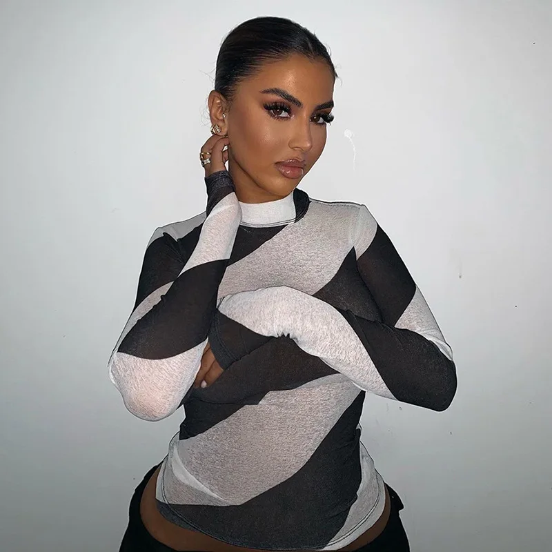 

Wholesale 2020 Fall Winter Tops For Women Corset Long Sleeve Turtleneck T Shirt Blouse Women