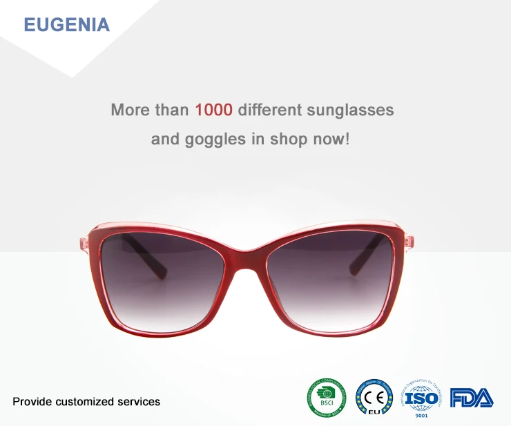 EUGENIA custom logo clear frame  unique vintage retro small sunglasses women 2020