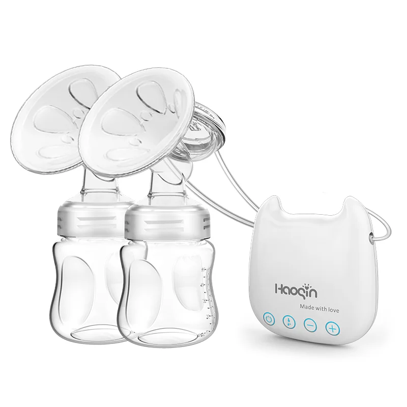 

White cute breast pump electric double electric breast pump for portable