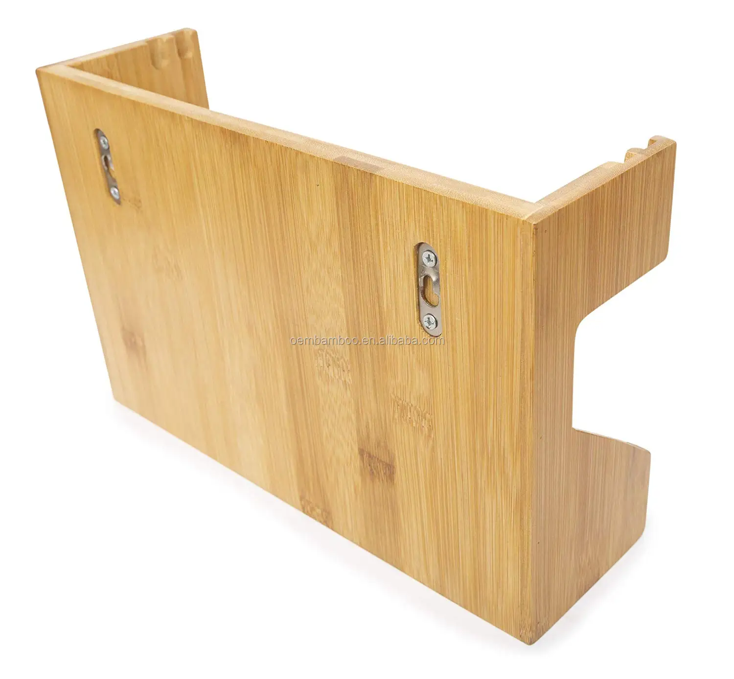 Kitchen Organizer 2 Tier Wallmounted Bamboo Spice Rack