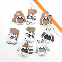 

Hand Mobile Phone Holder Smart Phone Mount Finger Grip Cute Cartoon We Bare Bears Wholesale Stand Holder for Tablet Ipad Iphone