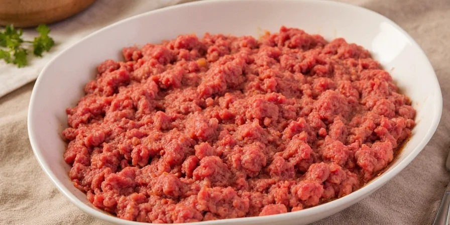 Maple syrup and smoked paprika seasoned ground beef
