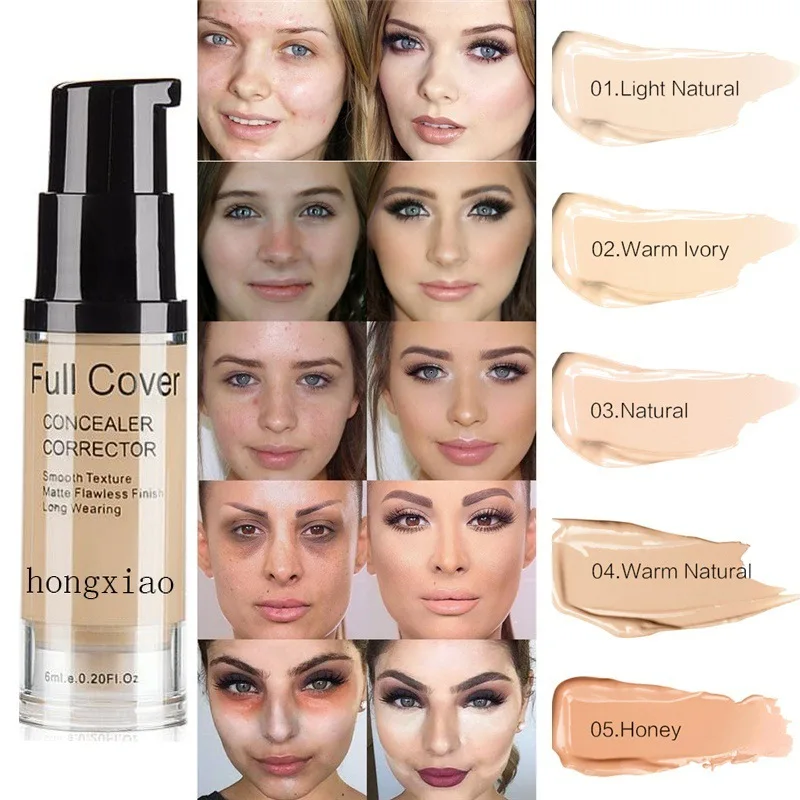 

Face Liquid Foundation Base Makeup Matte Finish Waterproof Make Up Full Coverage Cream Natural Cosmetic Wholesale