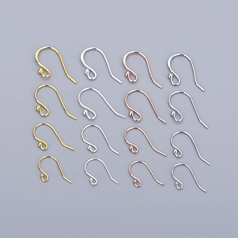 Wholesale Earring Findings 925 Sterling Silver Ear Wire Earring Clasp Hook Findings For Diy Jewelry Findings