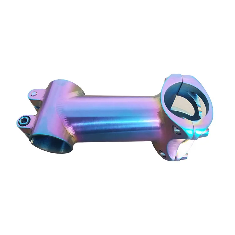 

factory price 31.8mm titanium bike stem for mountain bike, Rainbow