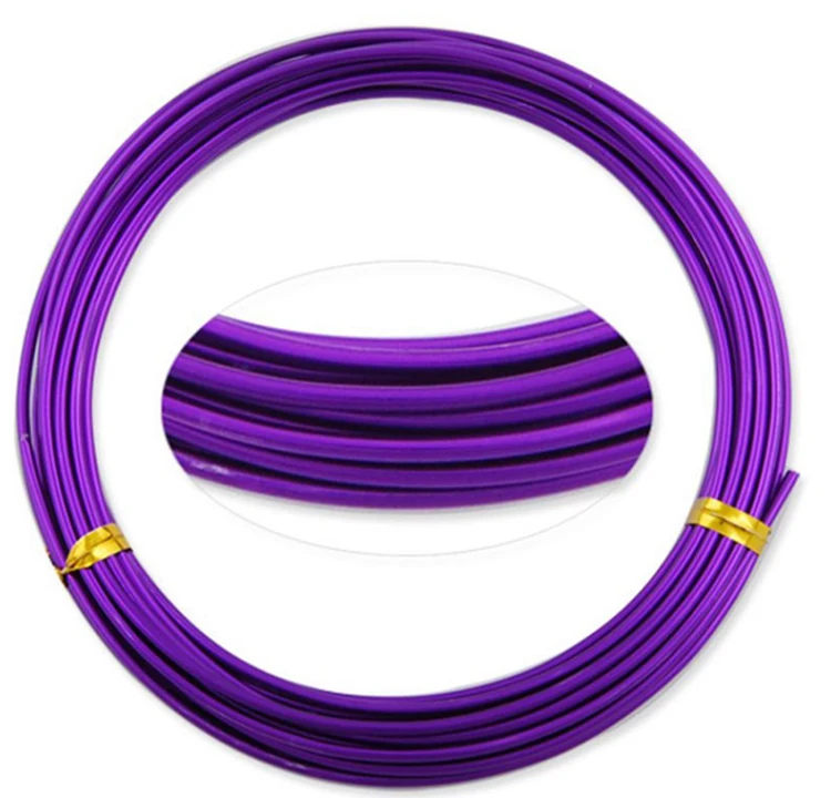 
Wholesale 2mm Aluminium Craft Wire Enameled Anodized Craft Colorful Aluminum Alloy Wire 