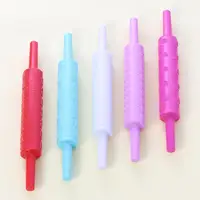 

Cake Decorating Embossed Rolling Pins Textured Non-Stick Designs and Patterned Dough Roller