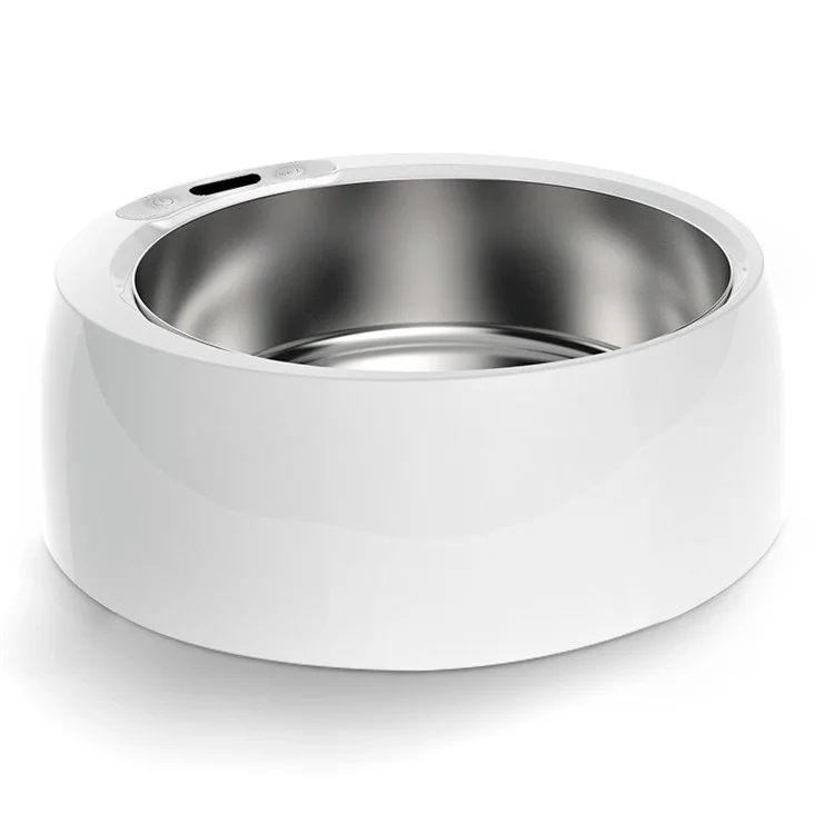 

Winter Automatic Constant Temperature Cat Dog Bowl Stainless Steel Smart Pet Feeder, White