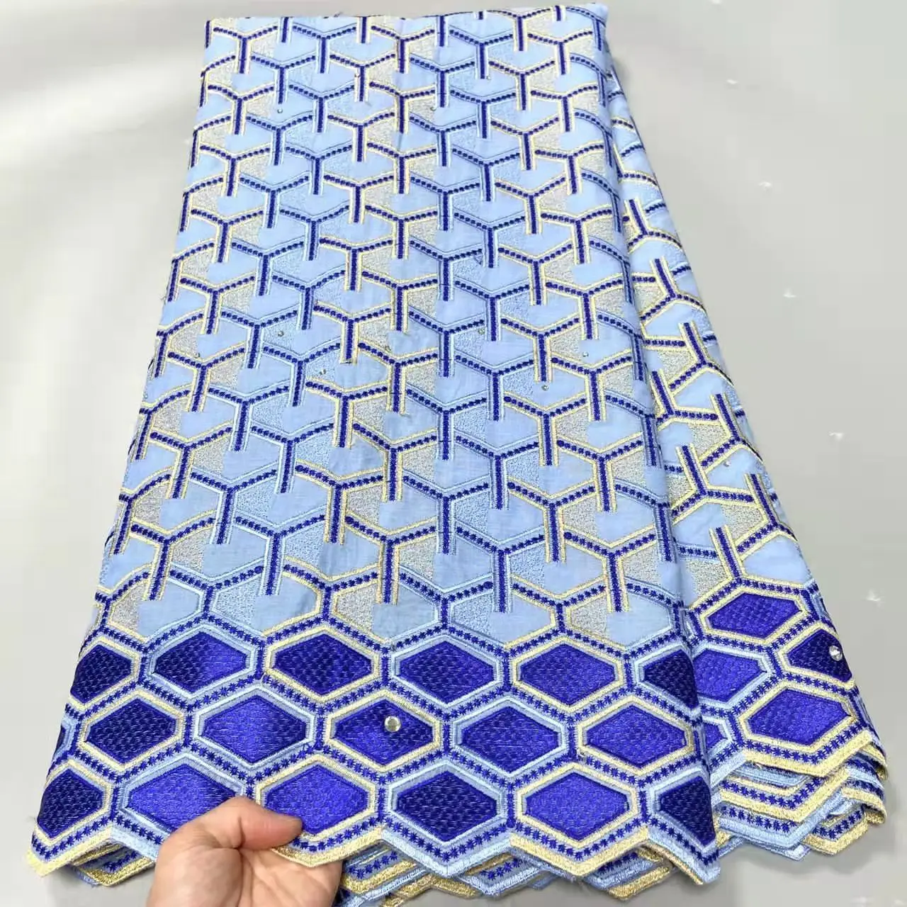 

High quality swiss lace fabric 2021 fashion cotton lace new arrival voile lace, Can be customized