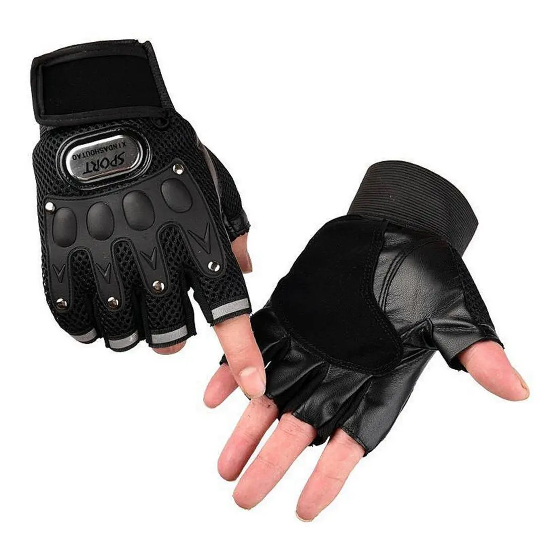 

Half Finger Sport Glove Seal Series Camping Military Tactical Adult Outdoor Motorcycle Shockproof Gloves, 3 colors available