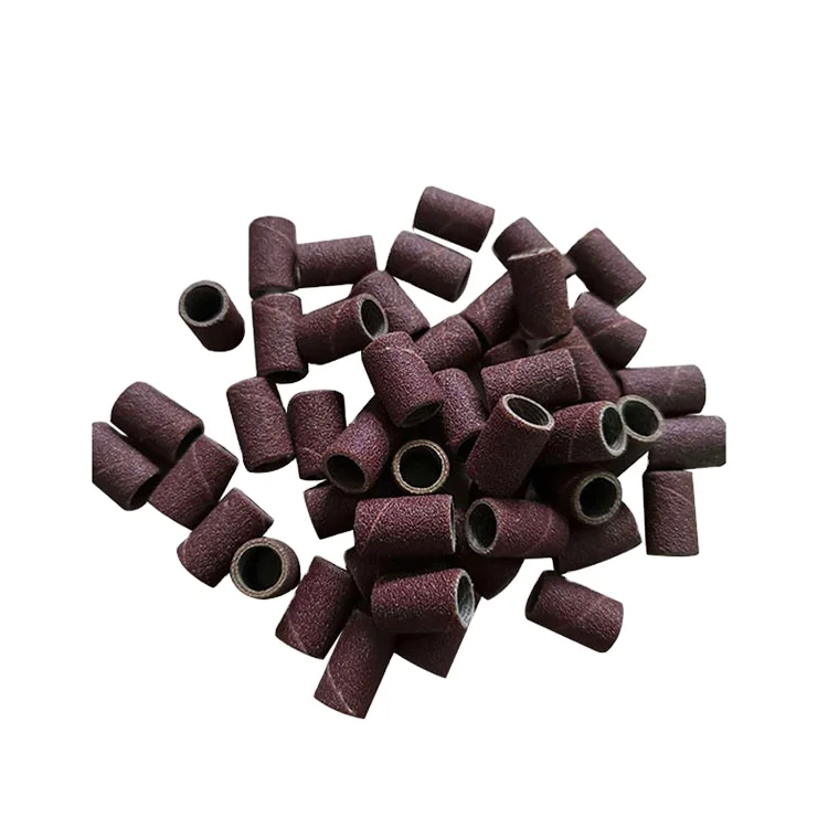 

Professional Private Label Electric Drill Bits Durable White Zebra Nail Sanding Band Brown 100pcs/bag  Polishing, Brown;green;white zebra