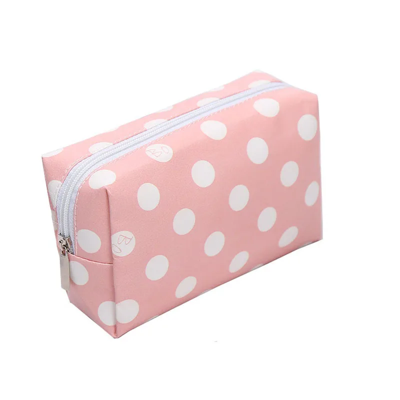 

Fashion Trousse De Toilette Large Capacity PU Waterproof Small Female Stripe Outdoor Travel Portable Cosmetic Storage Bag