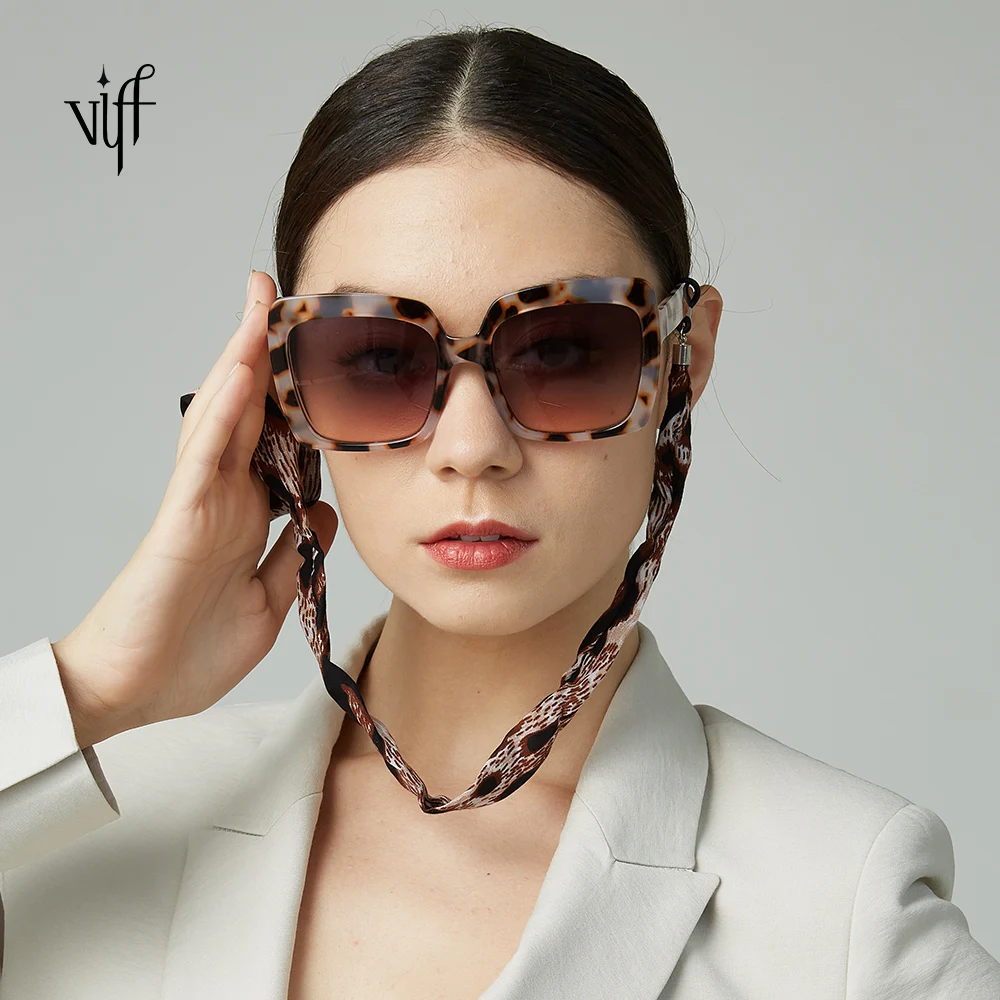 

VIFF Classy Square Eyewear Sun Glasses HP19164 fashionable vintage custom oversized tortoiseshell sunglasses