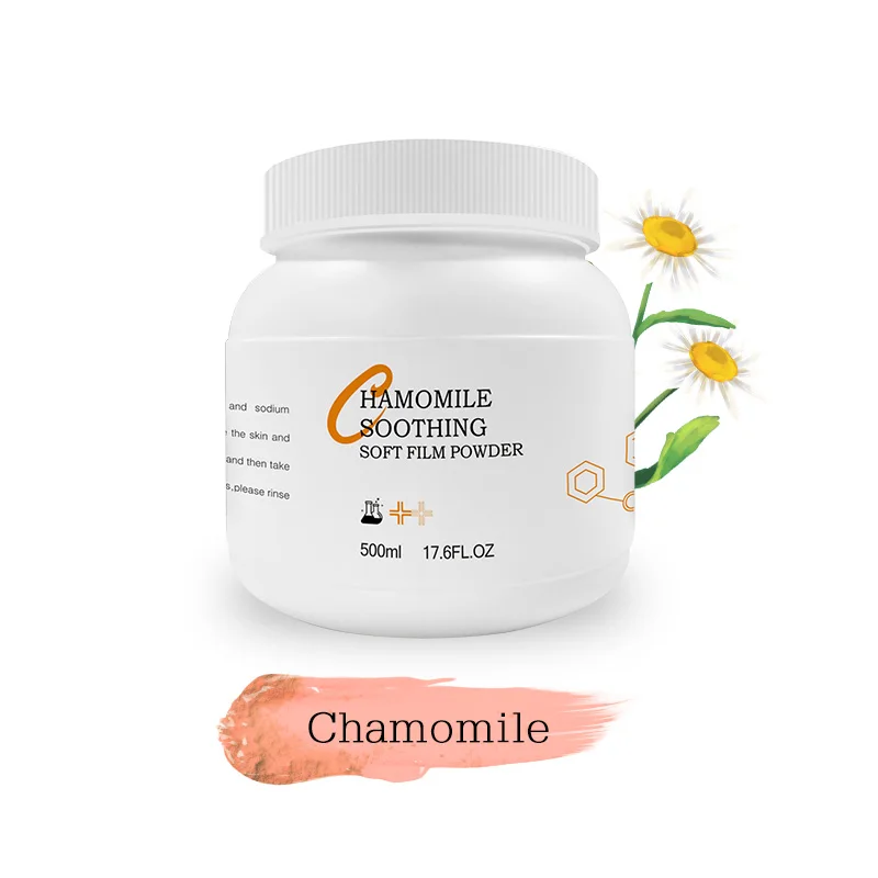 

OEM Private Label Natural Seaweed Clay Styling Sample Chamomile Whitening Face Mask Powder Jelly Hydrogel Mask Powder, Light yellow