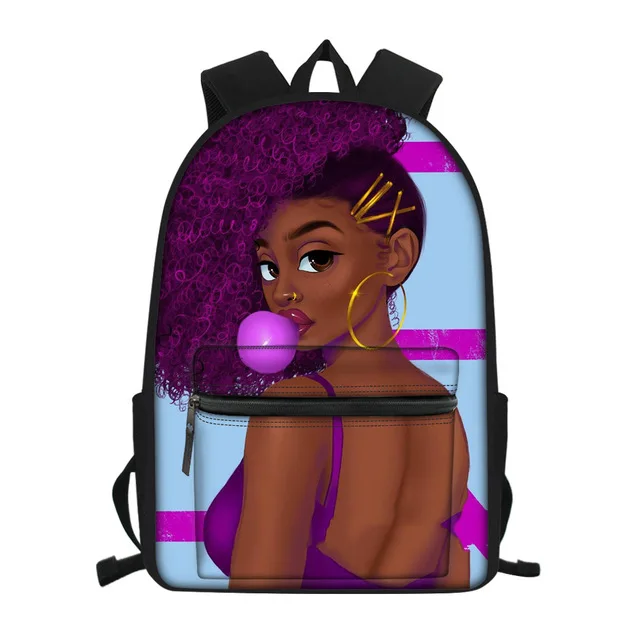 

2020 Black Girls Magic African Printing Girls School College Laptop Backpack Book Bag