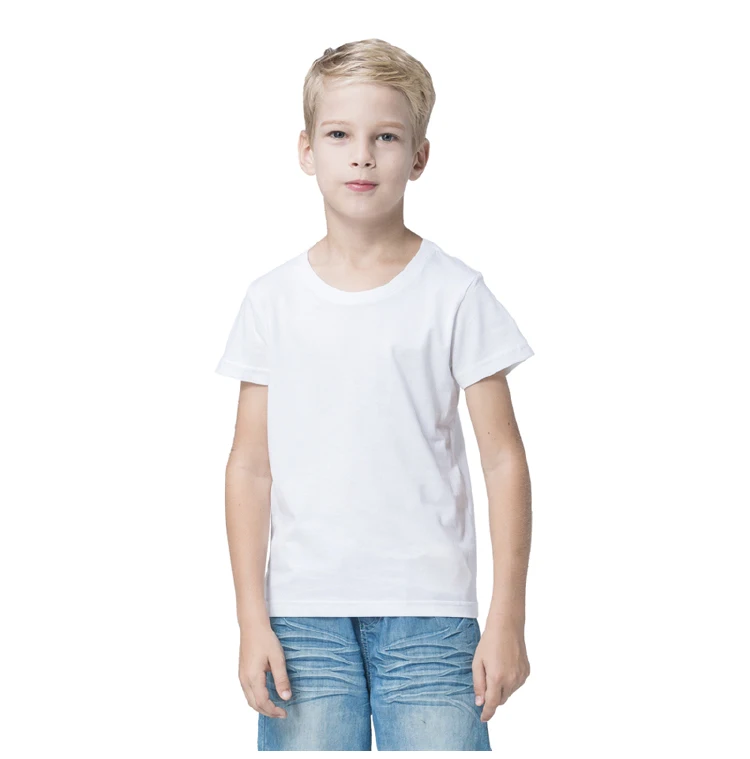

Boys T Shirt Designs O-neck Short Sleeve T-shirts Clothes Polyester Summer Kids T Shirt Blanks for Sublimating