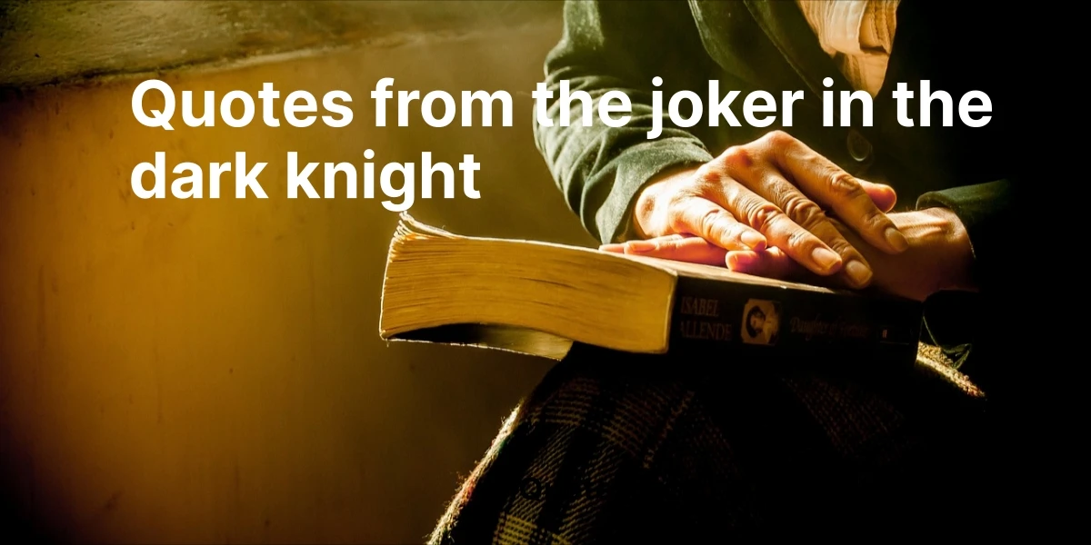 quotes from the joker in the dark knight