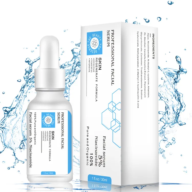 

Private Label Skin Care Serum Face Essence Vit B3 Serum Factory Supply Niacinamide Serum 30ml