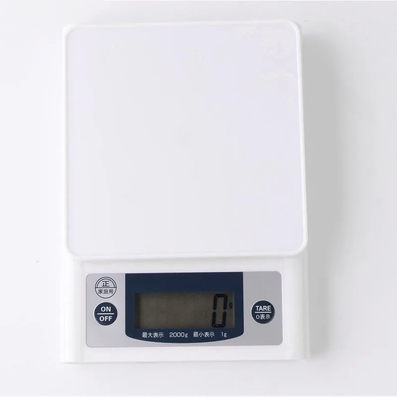 

Manual Electronic Kitchen Measuring Scale Japan Design, White