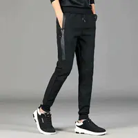 

In autumn and winter add velvet and thicken casual trend slim body and tight feet men's sweatpants