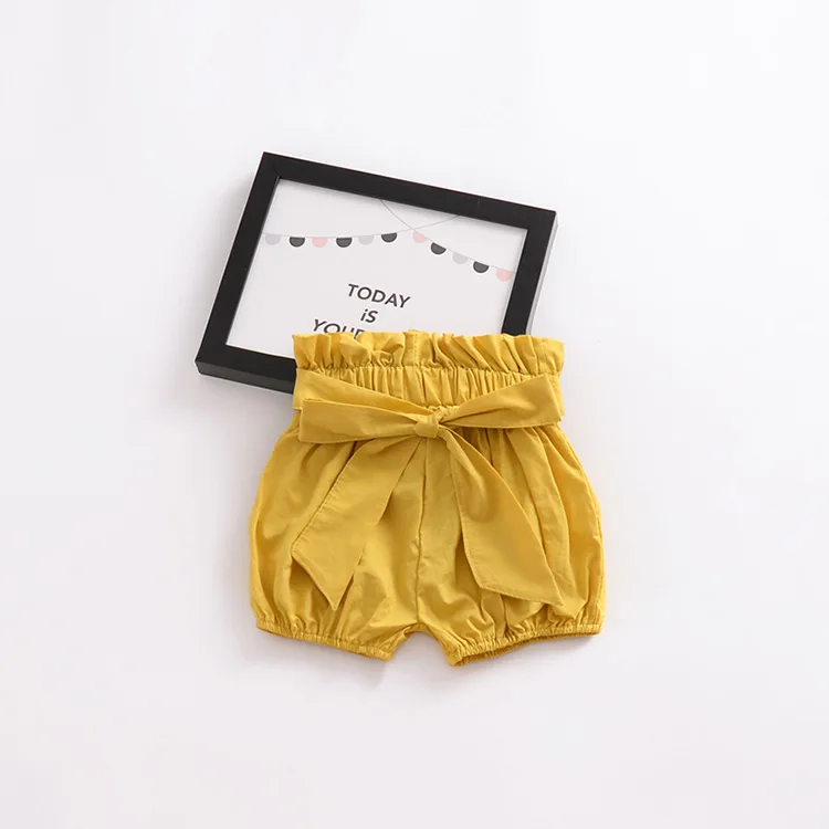 

Ins hot style summer girls big bowknot pants black fungus bread lantern PP pants baby shorts for wholesale, As pic shows, we can according to your request also