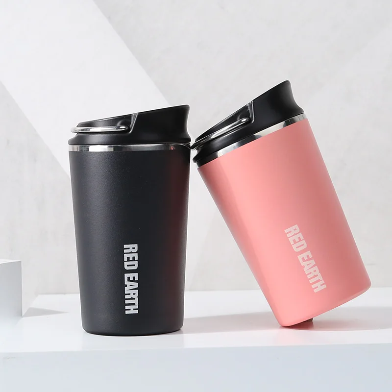 

GiNT 380ML Portable SUS316 Water Bottle Tumblers Latte Insulation Cold Tumbler Cup with Stainless Steel Handle, Customized colors acceptable