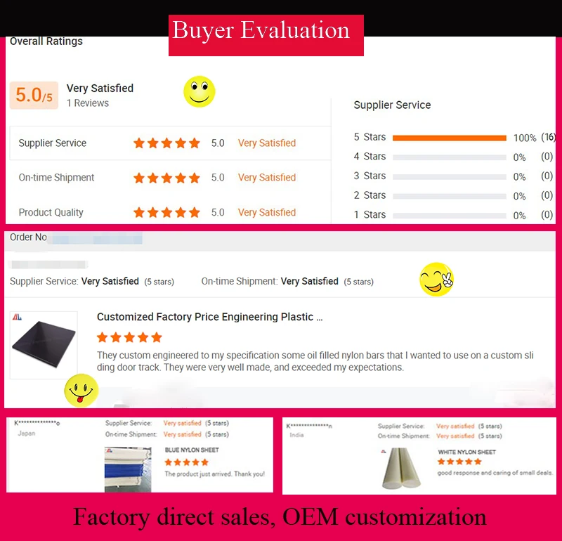 The best-selling mechanical material high-strength extruded round PP/PTFE/PA/nylon rod