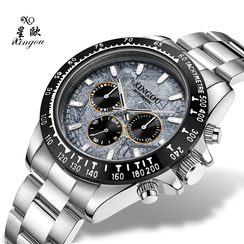 Premium Brand XingOu 8209 Luxury Watches Men Wrist Relogio Masculino 3ATM Water Resistant Automatic Mechanical Watch