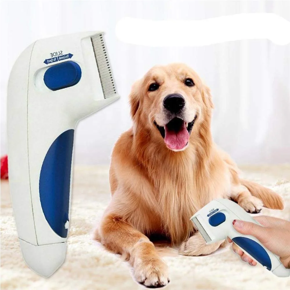 

Wholesales Electronic Pet Flea Lice Cleaner Comb Cat Dog Flea lice Remove Comb Anti Flea Dog Comb, As picture