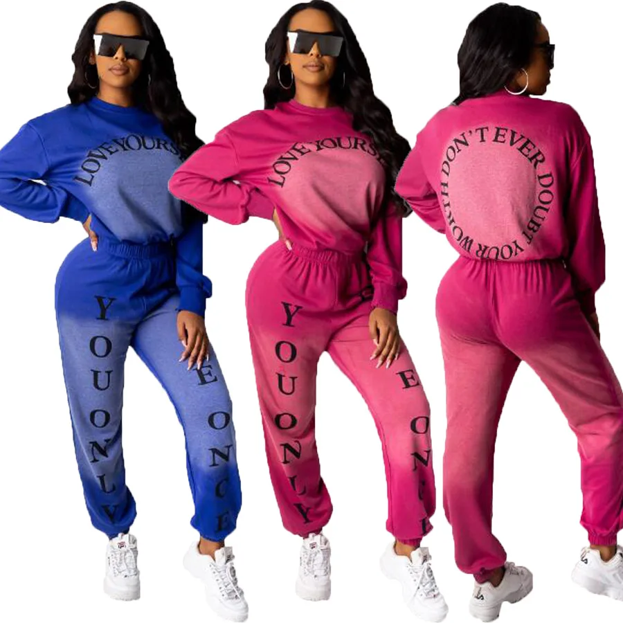 

2020 Winter Fall Women Tracksuit Pant Set s Womens Clothing Two Pieces 2 Pcs Winter Sets Womens Clothing