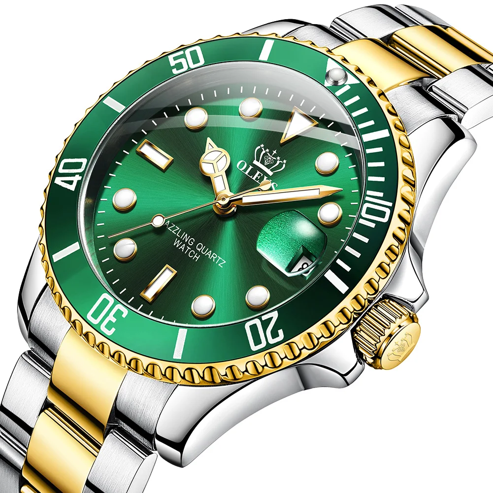 

2020 Brand watches men quartz waterproof Stainless steel Auto day black dial Luxury Design Wristwatches Wrest OEM Watch, 5 colors