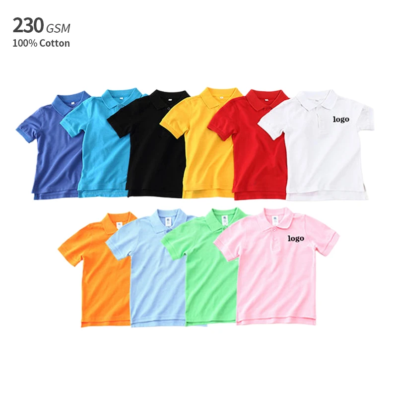 100% Cotton Plain Polo T Shirt