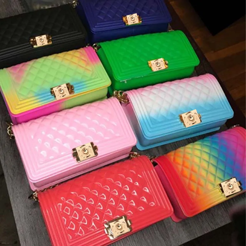 

2021 new arrivals pvc women designer purses and handbags jelly candy bags purse handbags, Candy or custom