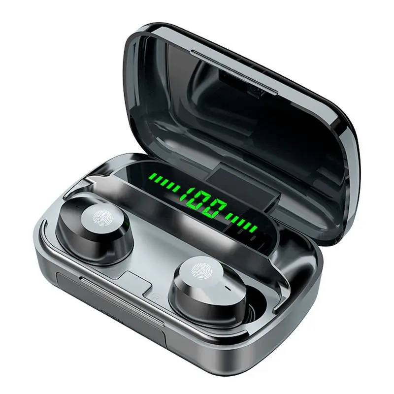 

2021New M5 Tws Wireless Bt Touch Earbuds Headphones Stereo Noise Reduction Hand Free Earphones, Black